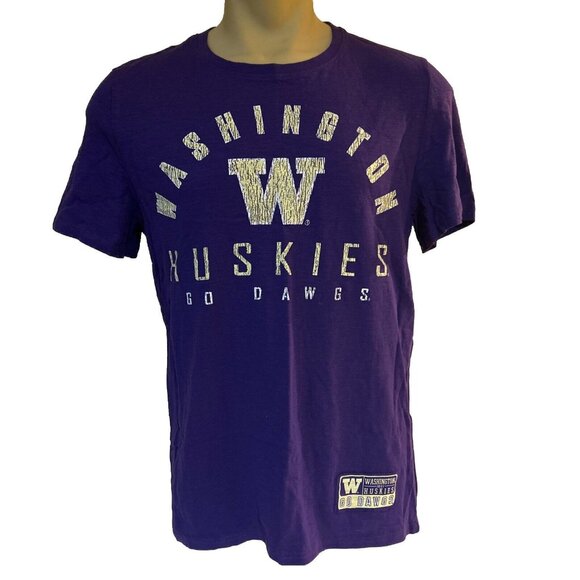 COLOSSEUM Men's Washington Huskies Ghost Short-Sleeve T-Shirt- Gray, Large - Picture 1 of 6